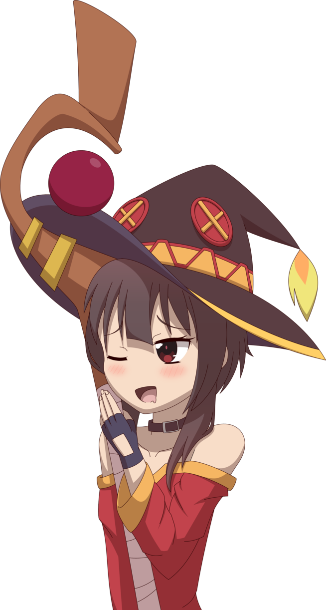 Megumin Png (654x1222), Png Download