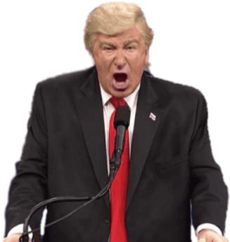 Alec Baldwin Donald Trump's Press Conference - Donald Trump (655x360), Png Download
