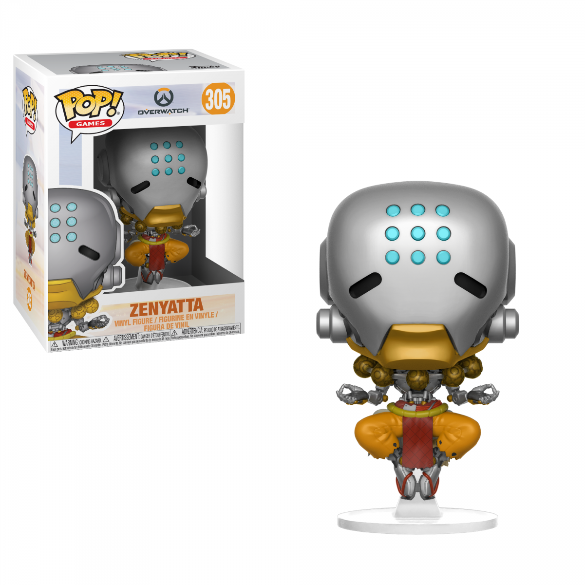 Zenyatta 305 Funko Pop - Zenyatta Pop (1500x1200), Png Download