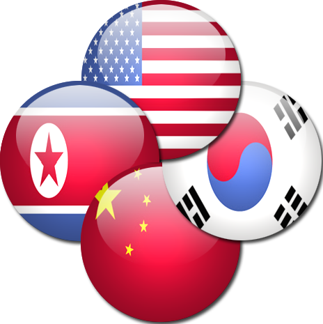 What If U - China Us North Korea South Korea (464x465), Png Download