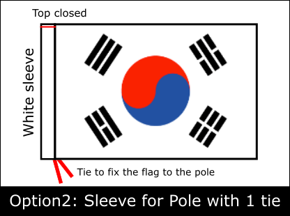 Close - - South Korea Flag Outline (416x310), Png Download