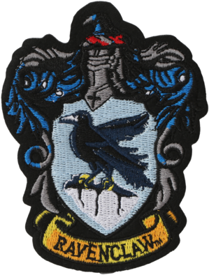 Ravenclaw Crest Embroidered Patch - Ravenclaw Logo Transparent (422x480), Png Download