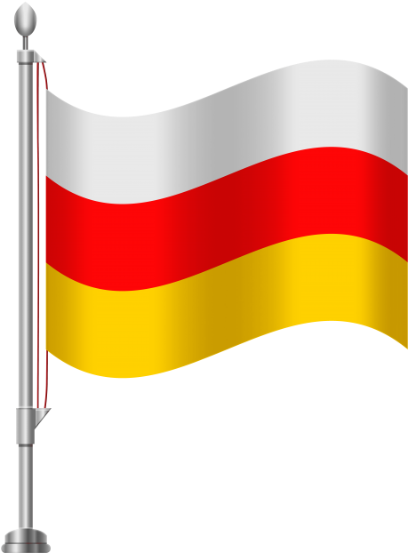 Free Png South Ossetia Flag Png Images Transparent - Indian Flag Black And White Png (480x626), Png Download
