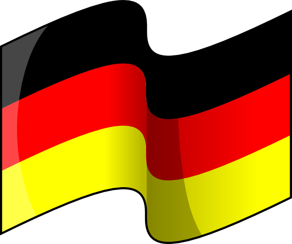 Waving American Flag Clip Art Png Download - Clip Art German Flag (600x502), Png Download