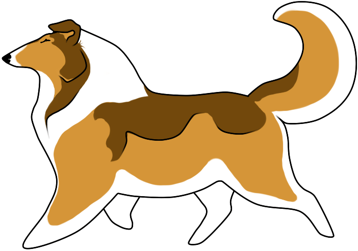 Husky Dog Clipart At Getdrawings - Collie Clip Art (702x494), Png Download