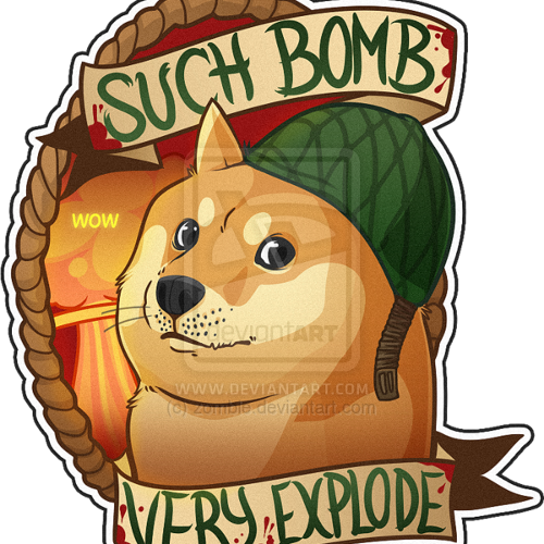Call Of Doge - Cs:go Sticker: Bomb Doge/such Bomb Very Explode. Unisex (500x500), Png Download