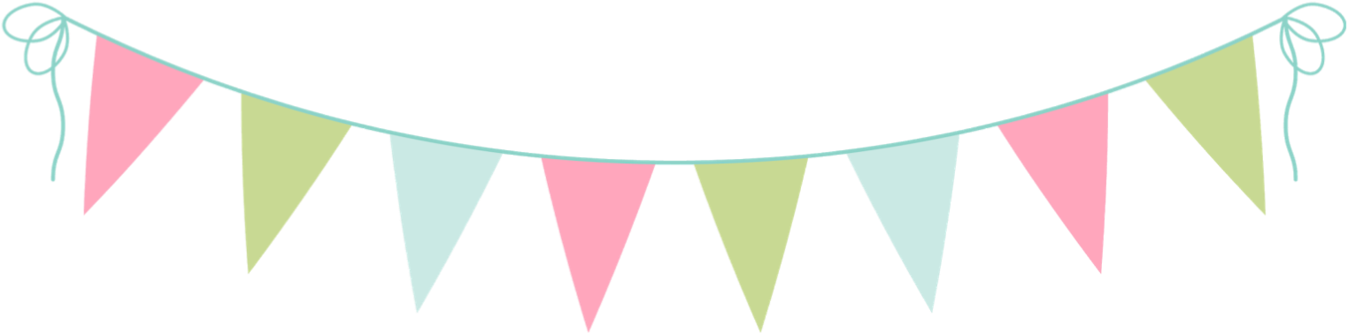 Graphics For Banner Pennant Graphics - Bunting Clipart (1590x414), Png Download
