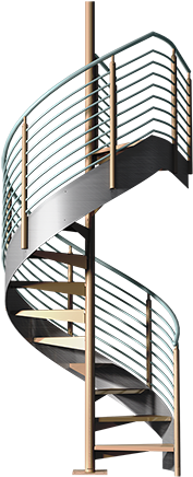 1 - Spiral Staircase Transparent Background (438x438), Png Download