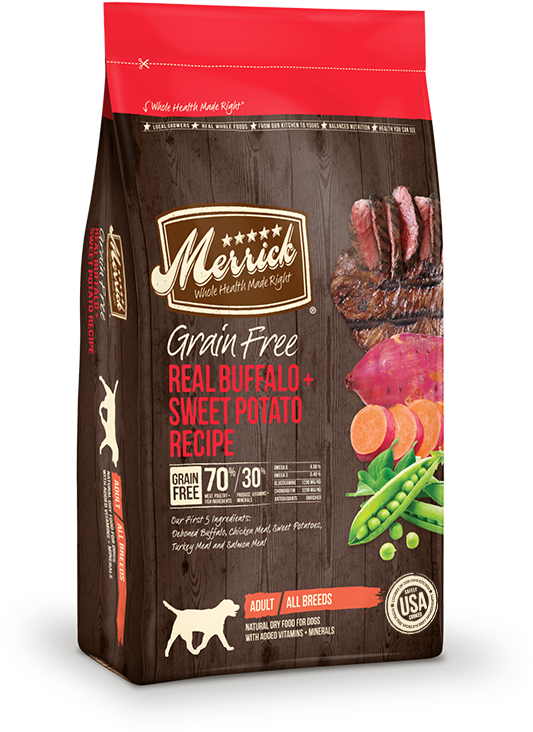 Merrick Grain Free Recipes - Merrick Grain Free Real Lamb Sweet Potato Recipe Dry (650x748), Png Download