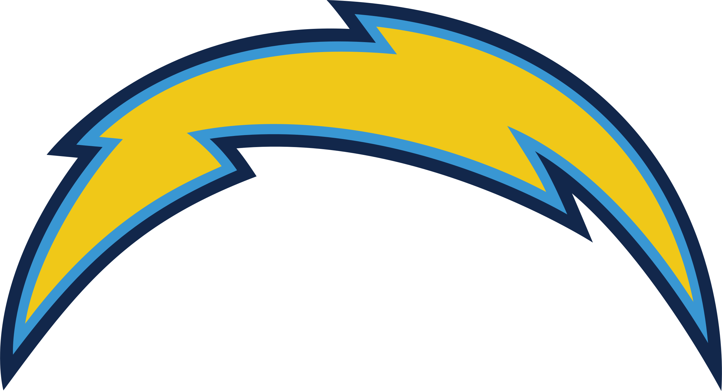 San Diego Chargers Logo Png Transparent - Chargers Logo Png (2400x1300), Png Download