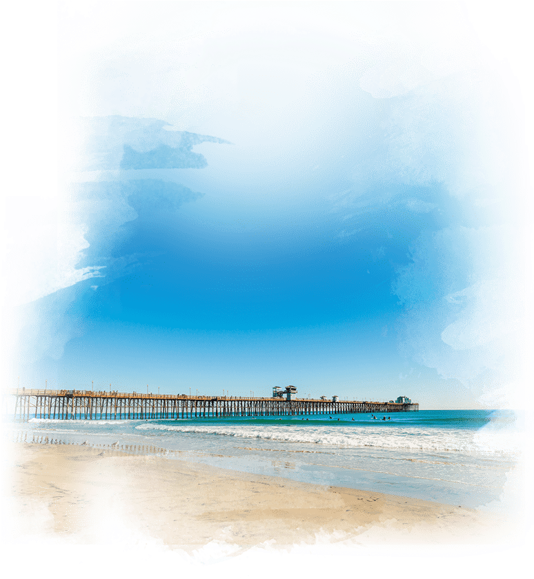 Chula Vista Beaches - Pier (837x843), Png Download