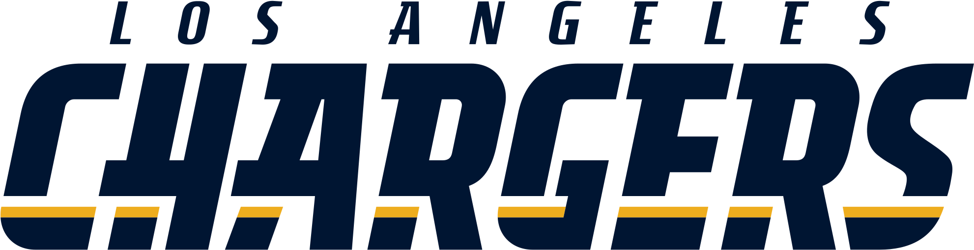 Los Angeles Chargers Wordmark - Los Angeles Chargers Logo (1280x339), Png Download
