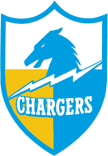Share This Image - La By Evergreen - La Chargers Flag (365x527), Png Download
