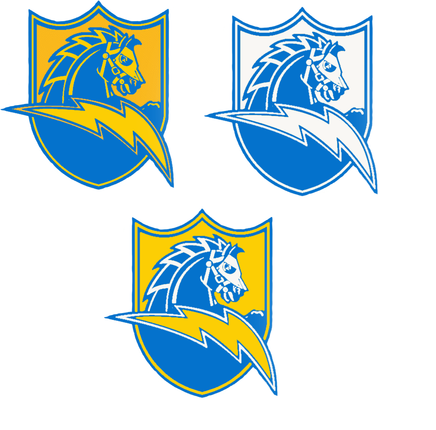 I Did Some Powder Blue Color Swaps Of My Favorite Charger - Chargers Powder Blue Logo (1000x1000), Png Download