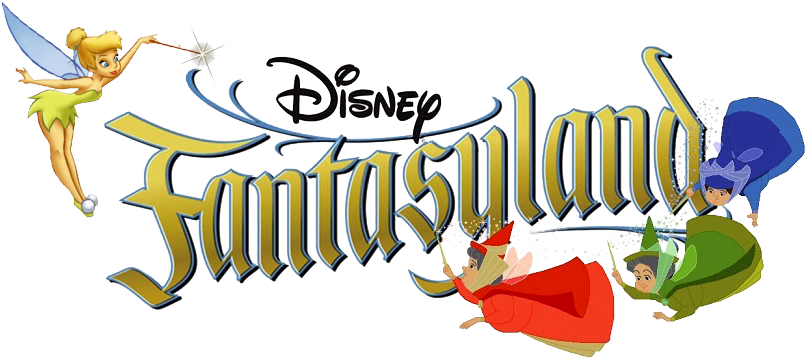 Logos Clipart Disneyland - Fantasyland Clipart (817x370), Png Download