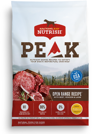 Peak Ultra Premium Food For Dogs Open Range Recipe™ - Rachael Ray Peak Dog Food (345x442), Png Download