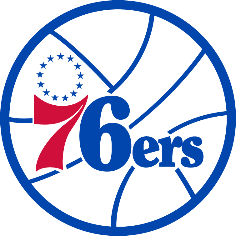 History Of All Logos - Philadelphia 76ers Logo 1977 (755x755), Png Download