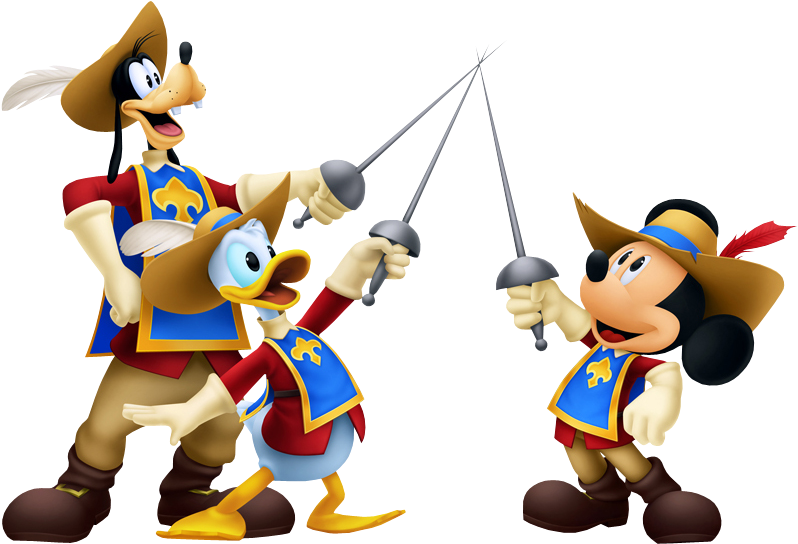 Kingdom Hearts Clipart One - Kingdom Hearts Dream Drop Distance (878x615), Png Download