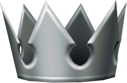 Kingdom Hearts Crown Png - Kingdom Hearts Silver Crown (447x291), Png Download