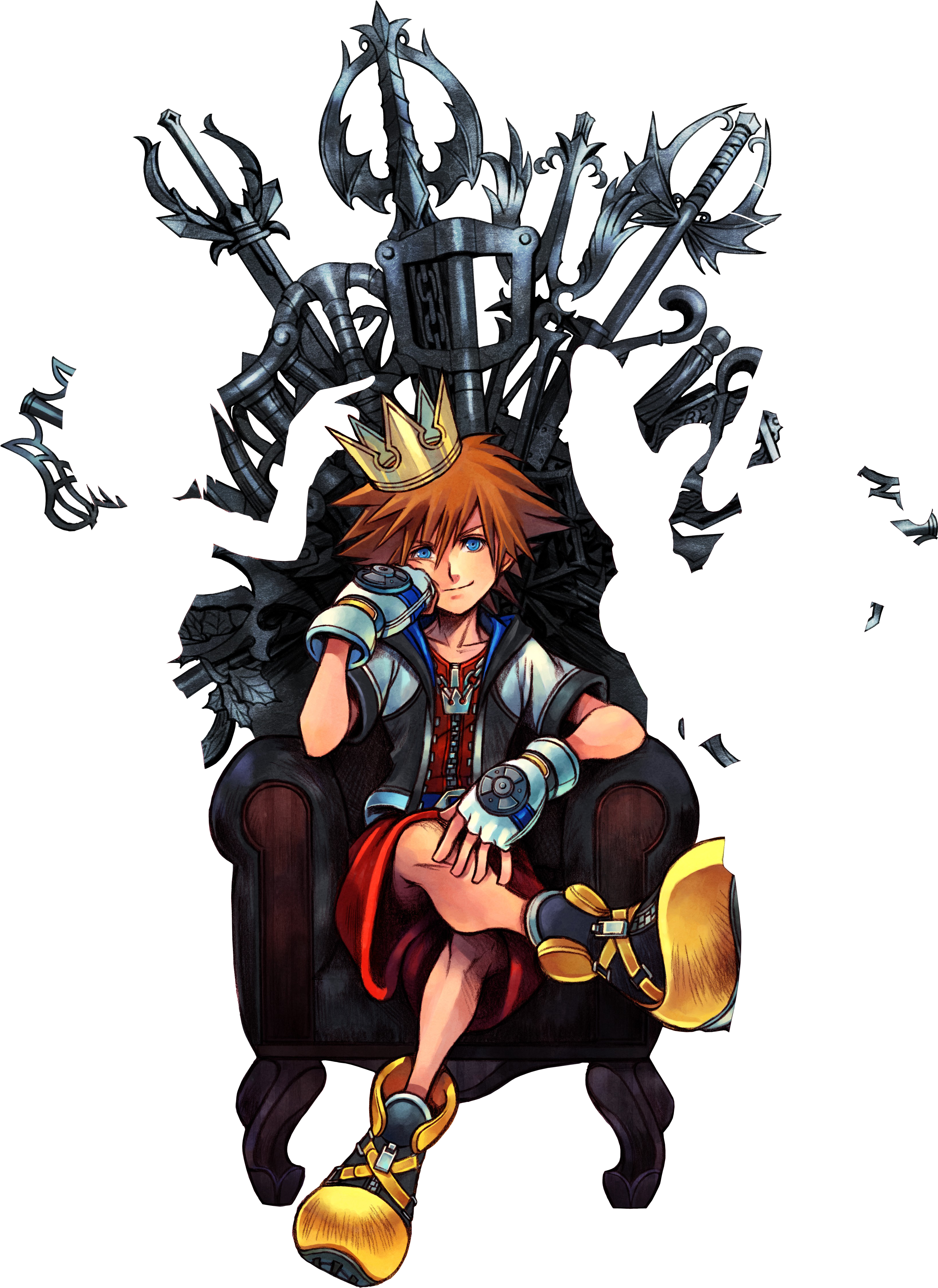 Sora01 - Kingdom Hearts (3562x4800), Png Download