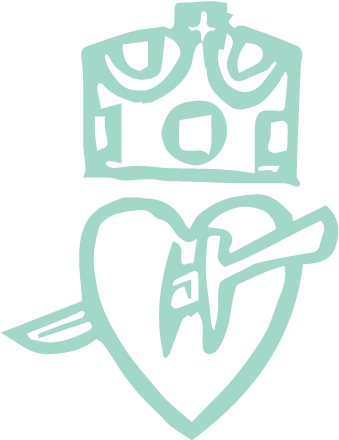 Pierced Heart Under Crown - Sign (500x500), Png Download