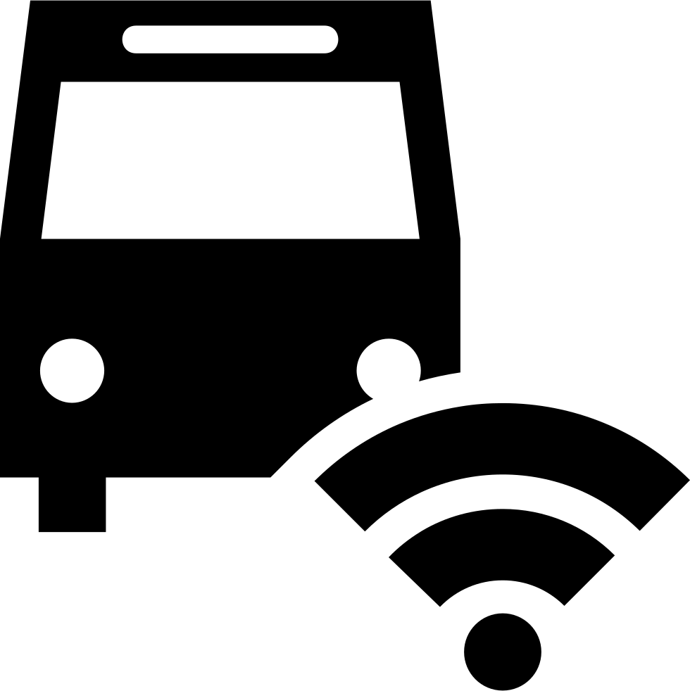 Bus And Wifi Signal Comments - Bus Wifi Icon Png (980x982), Png Download