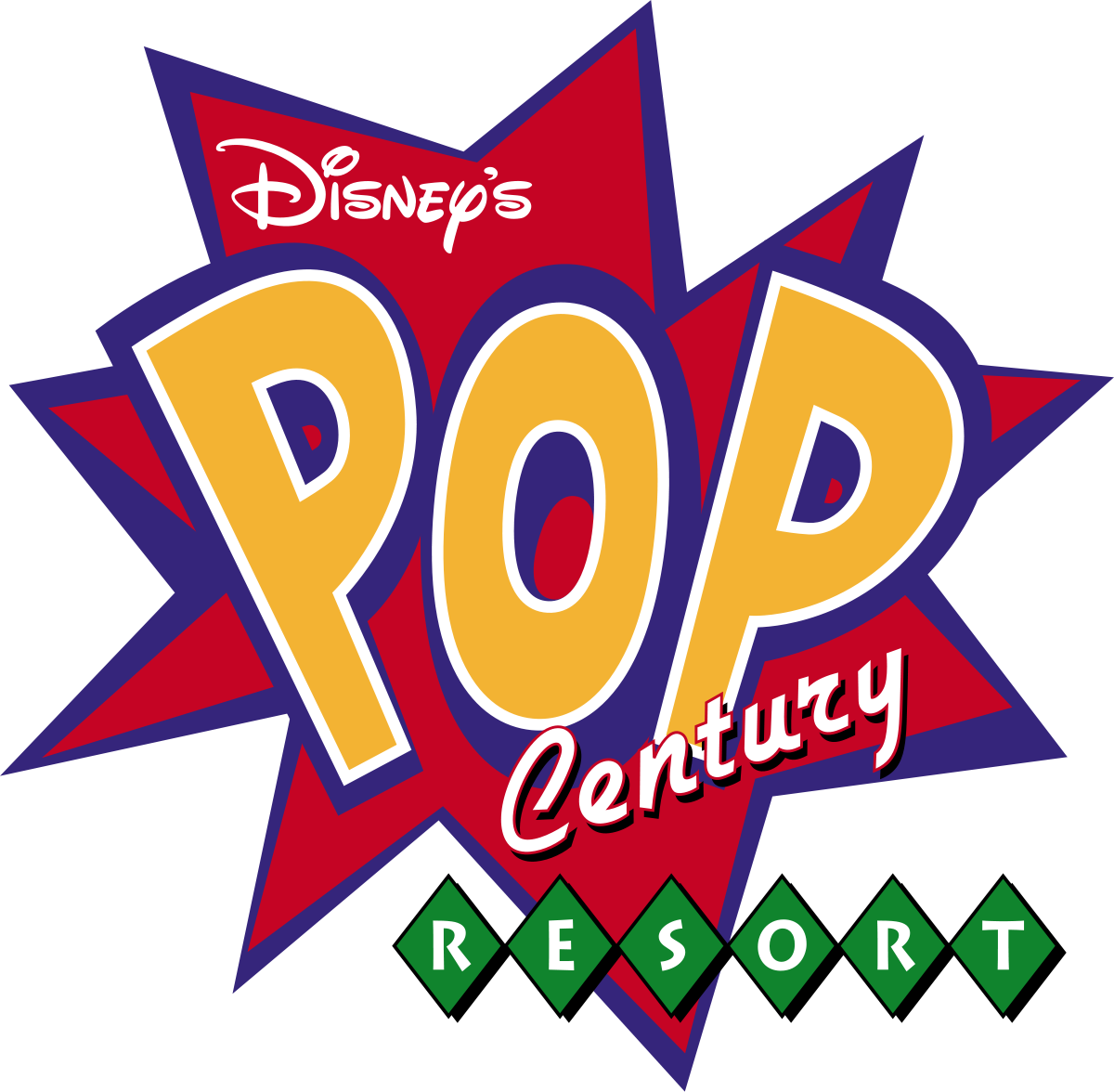 Disneyland Clipart Log - Disney's Pop Century Resort (1200x1176), Png Download