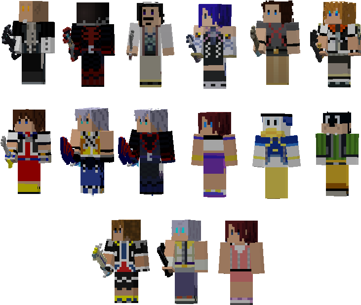 Kingdom Hearts Texture Pack - Xbox Minecraft Kingdom Hearts (791x663), Png Download