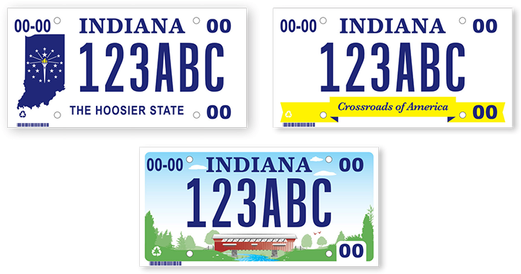Hoosier Can Vote For One Of Three Designs To Be The - New Indiana License Plates 2017 (750x420), Png Download