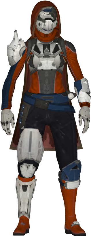 [request] Minecraft Skin To Match My Destiny Hunter - Action Figure (400x950), Png Download