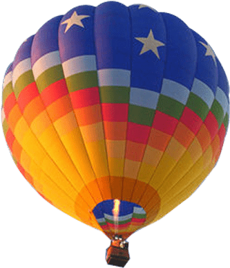 Hot Air Balloon From Below - Hot Air Balloon Transparent (400x400), Png Download
