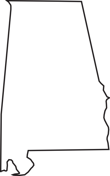Alabama Outline Png Graphic Free - Alabama Outline Png (372x593), Png Download