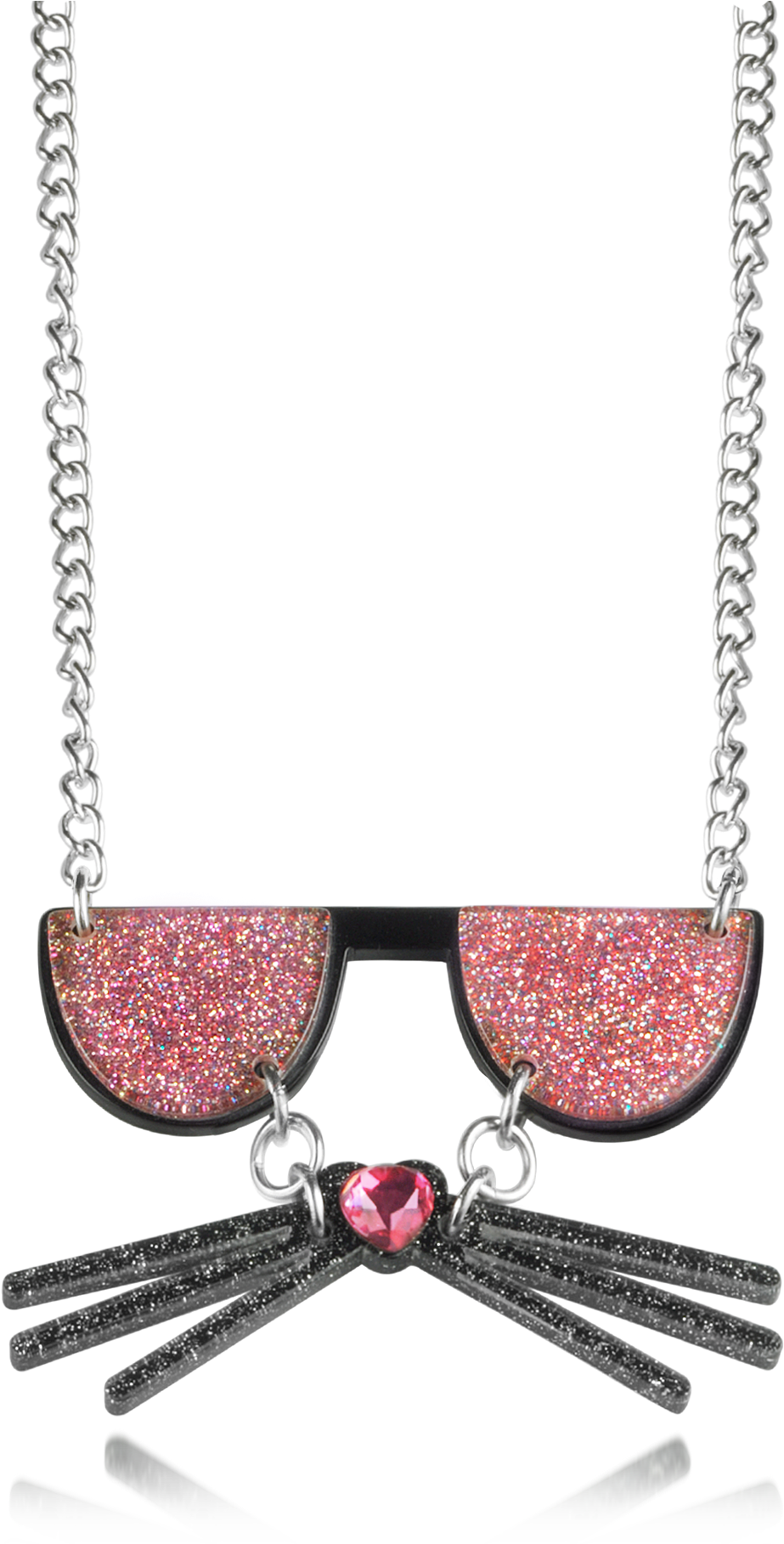 Karl Lagerfeld K/kocktail Necklace W/glitter Effect (1560x2000), Png Download
