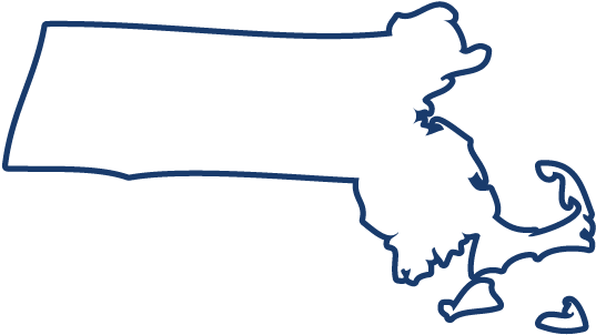Massachusetts - Massachusetts State Outline (602x602), Png Download