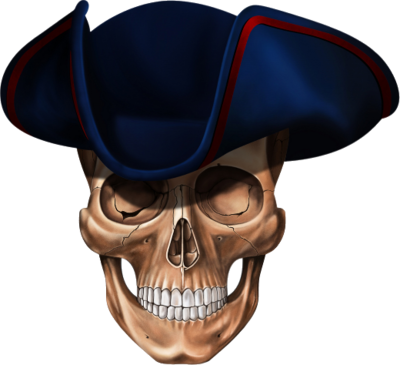 Пиратский Череп Png (400x365), Png Download