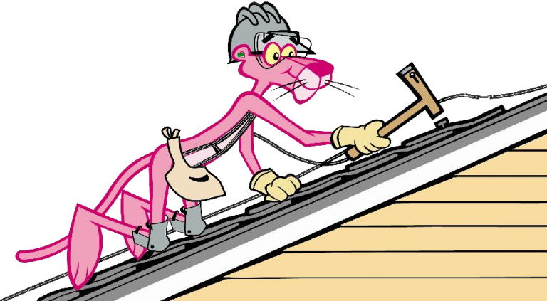 Pink Panther 768×423 - Pink Panther Roofing (768x423), Png Download