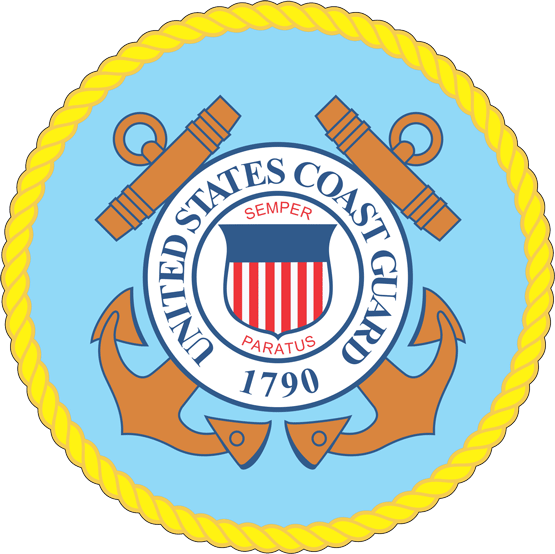 United States Coast Guard Logo Vector - Coast Guard Emblem (555x554), Png Download