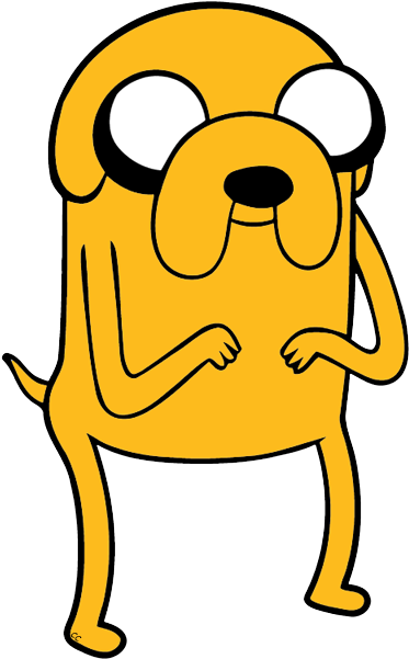 Adventure Time - Jake Di Adventure Time (382x617), Png Download
