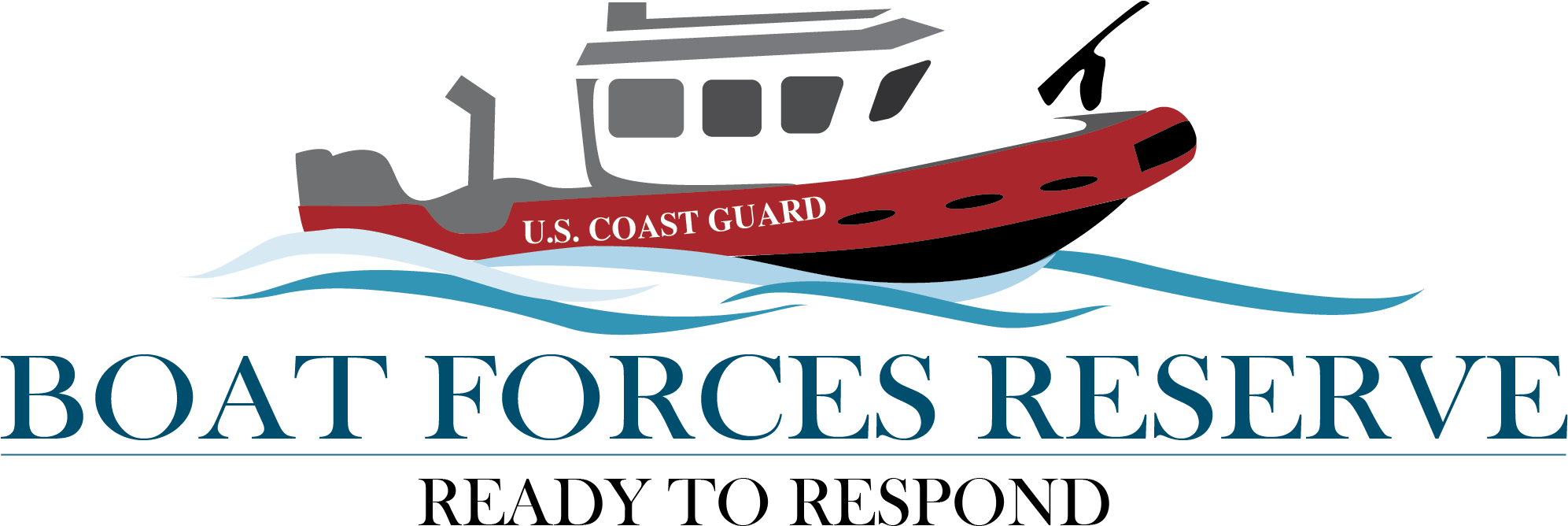 Boat Force Reserve Logo - Coast Guard Logo Boat (2040x689), Png Download
