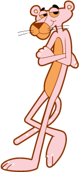 Pink Panther Character Vector Logo - Pink Panther Vector (400x400), Png Download