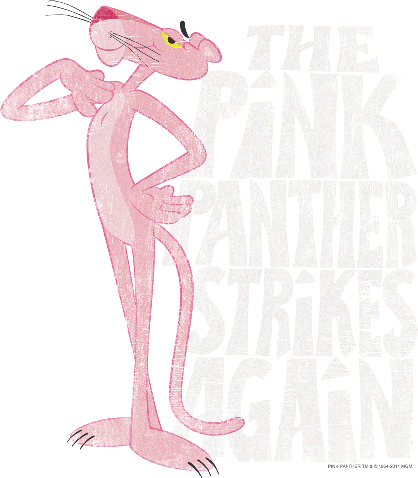 Pink Panther Strikes Again Kid's T-shirt - T-shirt (864x982), Png Download