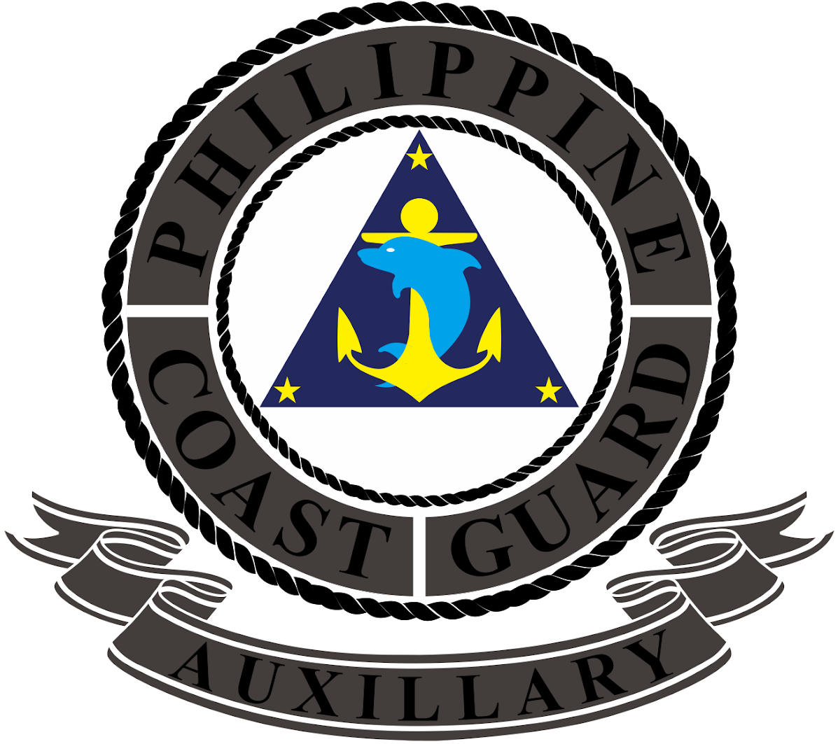 Philippine Coast Guard Auxillary Logo Vector - Philippine Coastguard Logo (1600x1136), Png Download