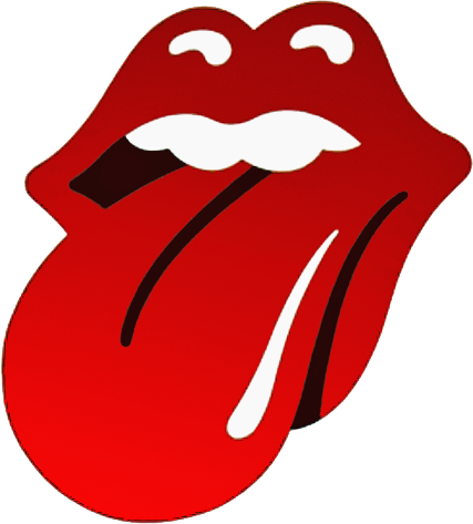 Rolling Stones Lips Logo - Rolling Stones Sticky Fingers Poster (427x473), Png Download