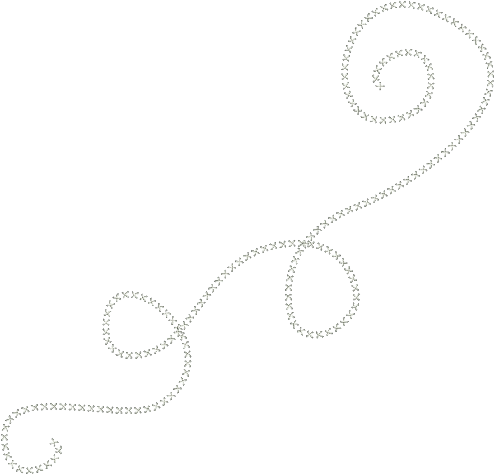 Cross Stitch Swirl For You - Chain (1600x1533), Png Download