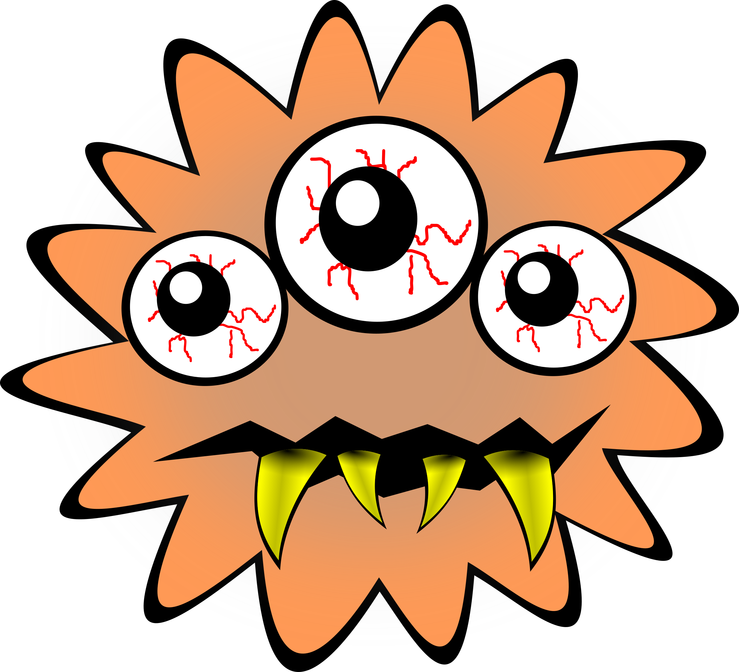 This Free Icons Png Design Of Bad Bacteria (2400x2183), Png Download