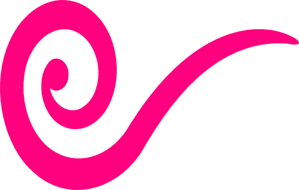 Pink Swirl Clip Art - Pink Swirl Clipart (600x381), Png Download