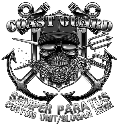 Coast Guard Semper Paratus Military Uscg Shirt - Us Coast Guard Design (427x450), Png Download