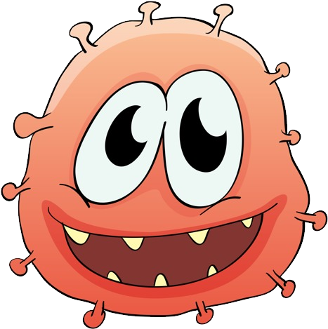 Download Cute Bacteria Cartoon PNG Image with No Background 
