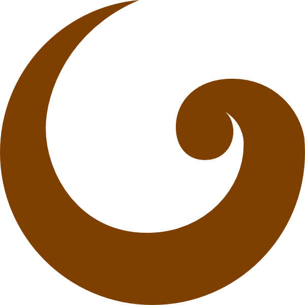 Original Png Clip Art File Simple Swirl Brown Svg Images (600x600), Png Download