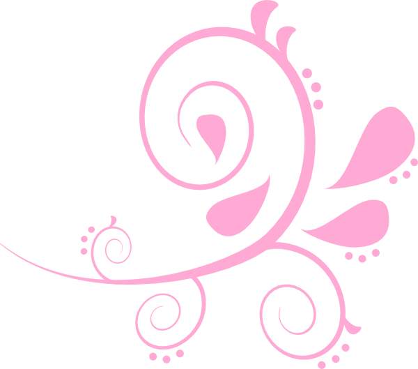 Pink Swirls Clip Art - Vision Of The Fountain (600x529), Png Download